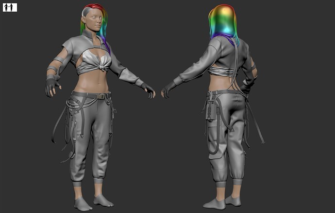 New Simmed Versions of the Clothing and New Hair