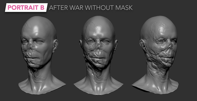 Portrait B - After War Without Mask