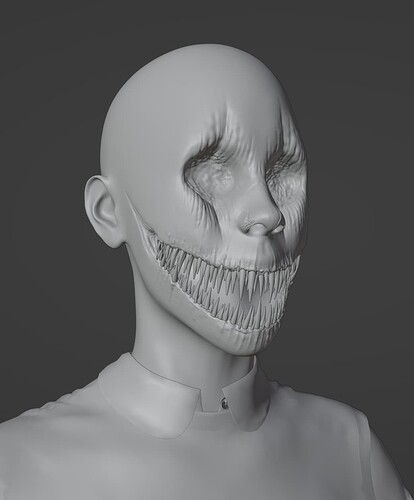 DendeDZG - Spookie Smile - Final Sculpt